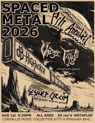 Spaced Metal 2026