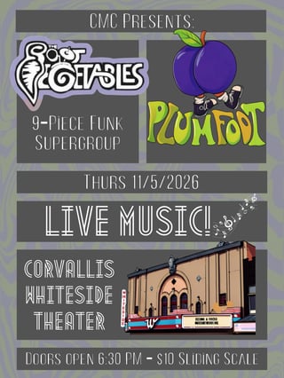 Plumfoot & The Root Vegetables @ The Whiteside Theatre